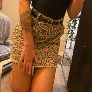 cheetah skirt